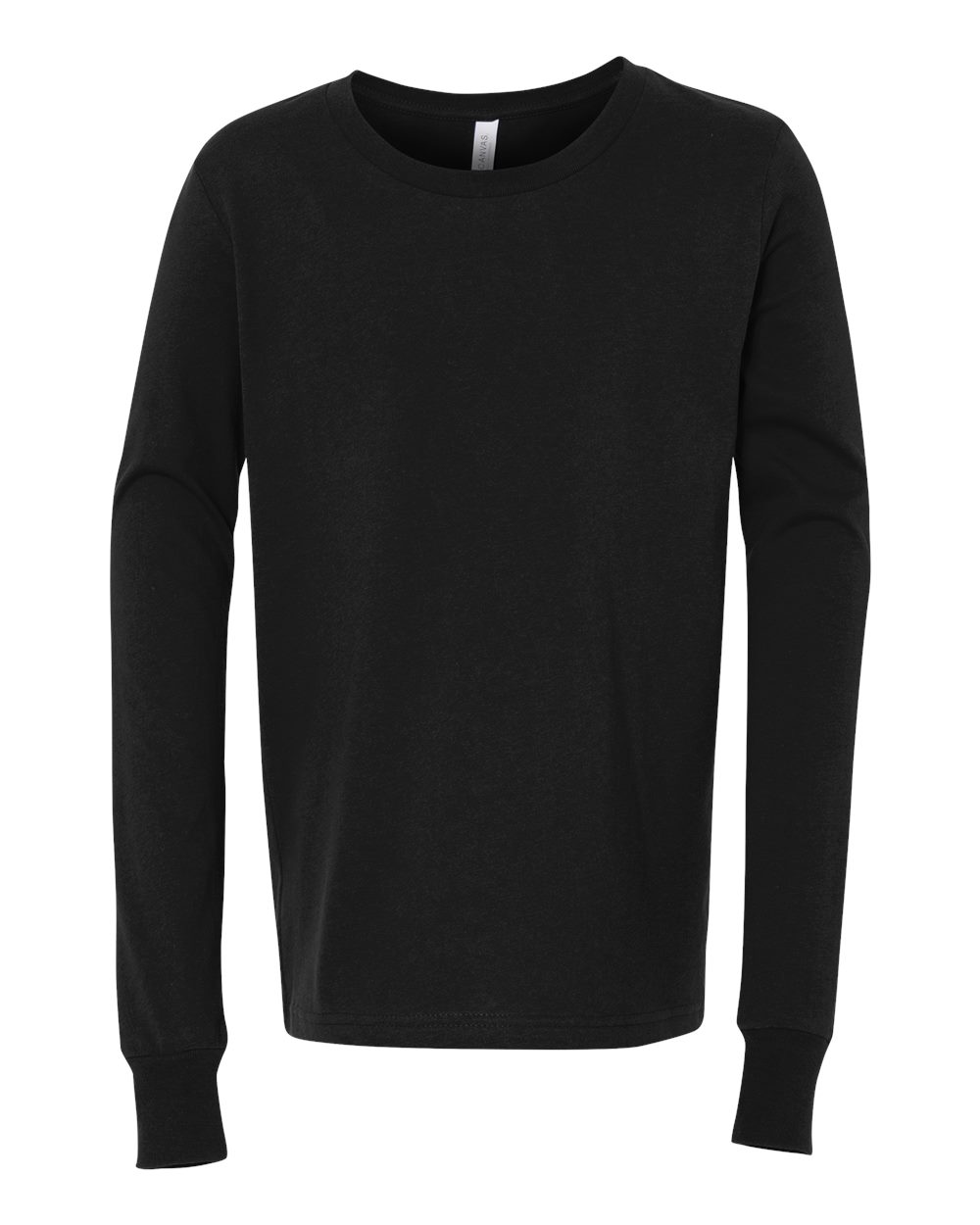 BELLA + CANVAS 3501Y, T-Shirts - Long Sleeve, Black