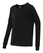 BELLA + CANVAS 3501Y, T-Shirts - Long Sleeve, Black