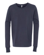 BELLA + CANVAS 3501Y, T-Shirts - Long Sleeve, Navy