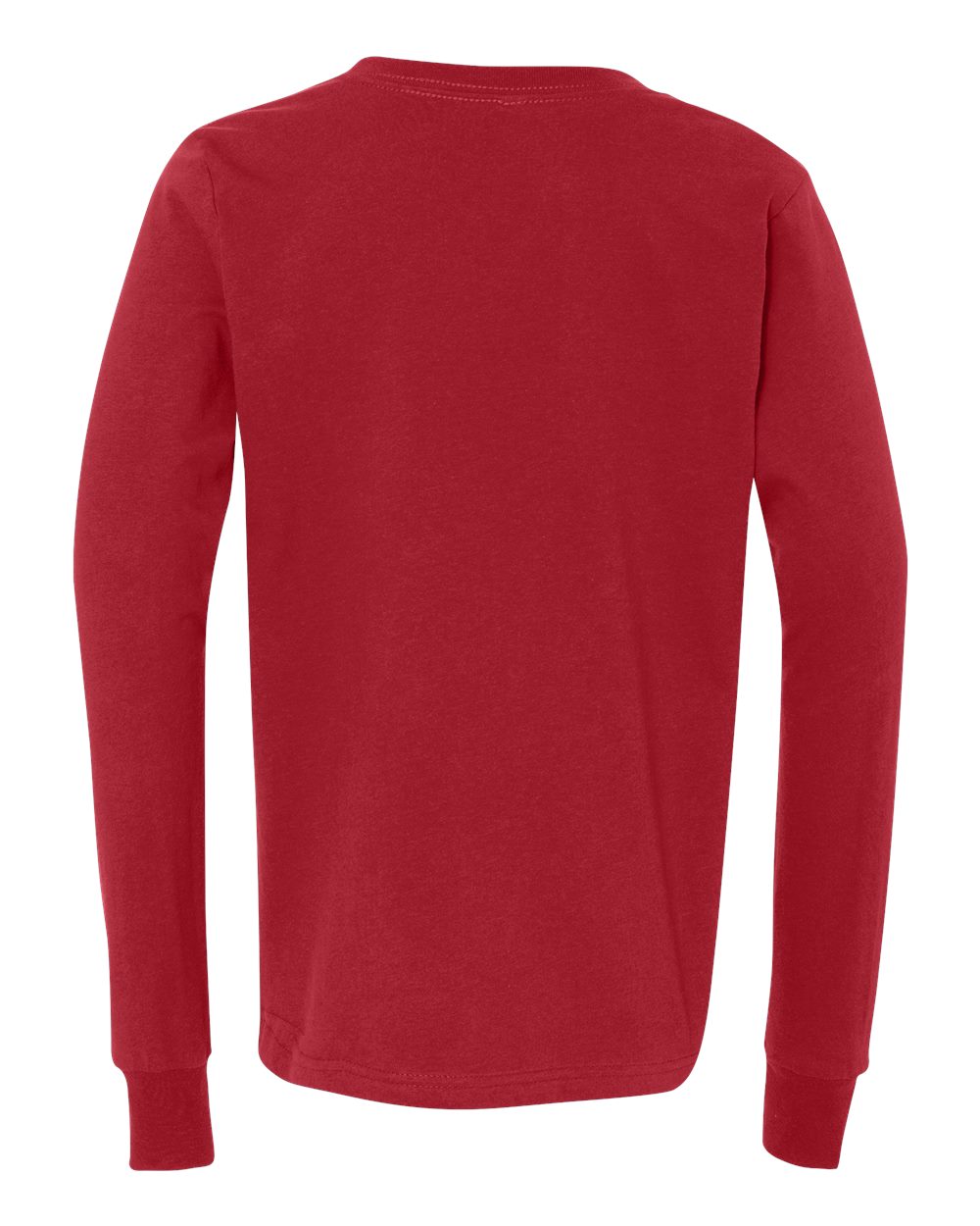 BELLA + CANVAS 3501Y, T-Shirts - Long Sleeve, Red