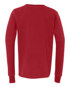 BELLA + CANVAS 3501Y, T-Shirts - Long Sleeve, Red