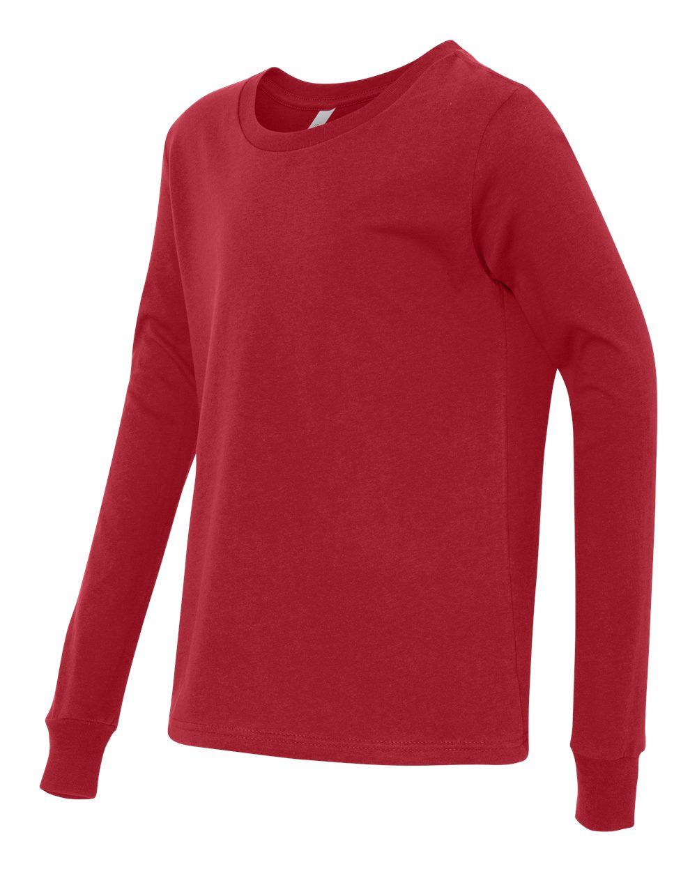 BELLA + CANVAS 3501Y, T-Shirts - Long Sleeve, Red