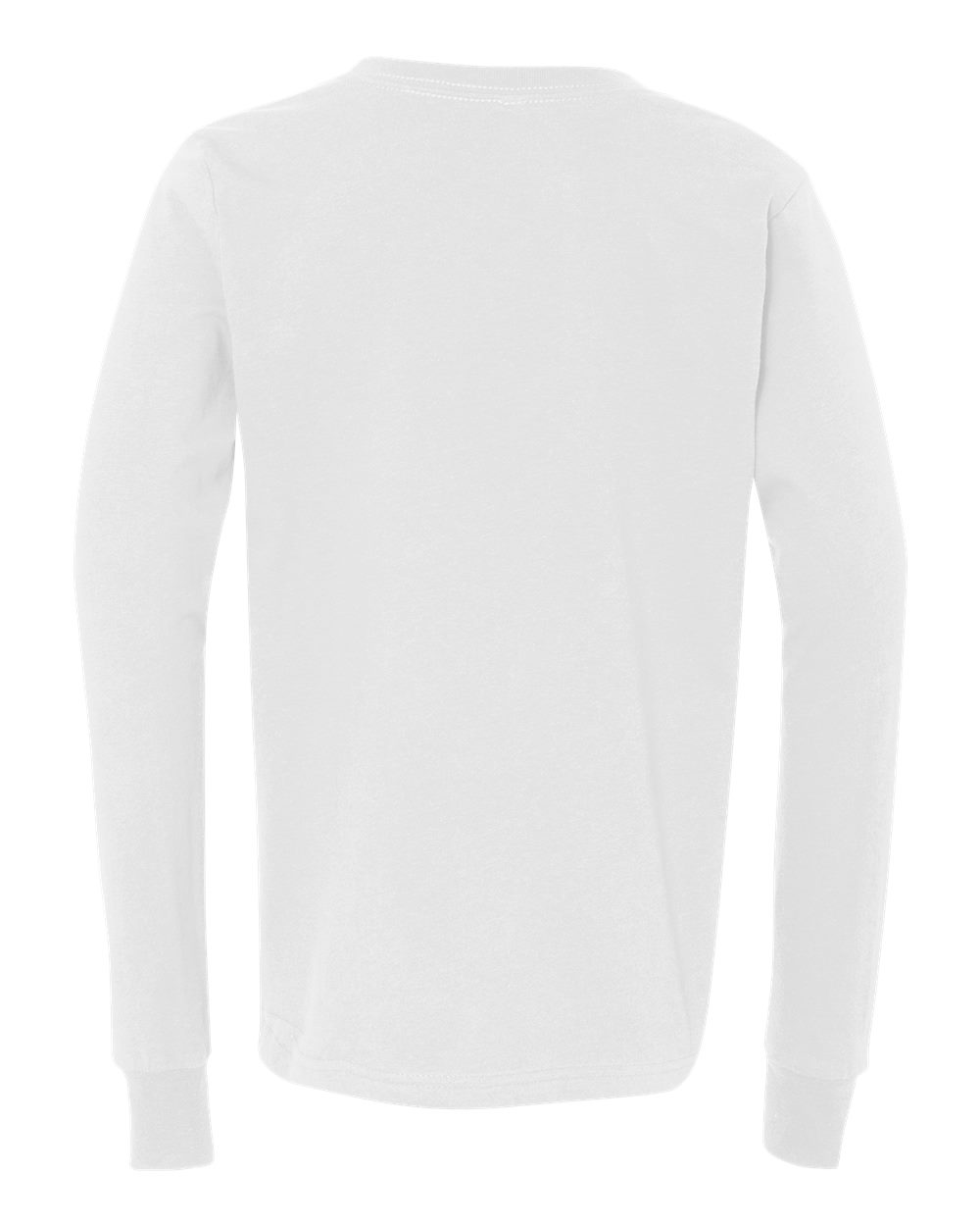 BELLA + CANVAS 3501Y, T-Shirts - Long Sleeve, White