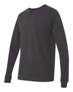 BELLA + CANVAS 3501, T-Shirts - Long Sleeve, Dark Grey
