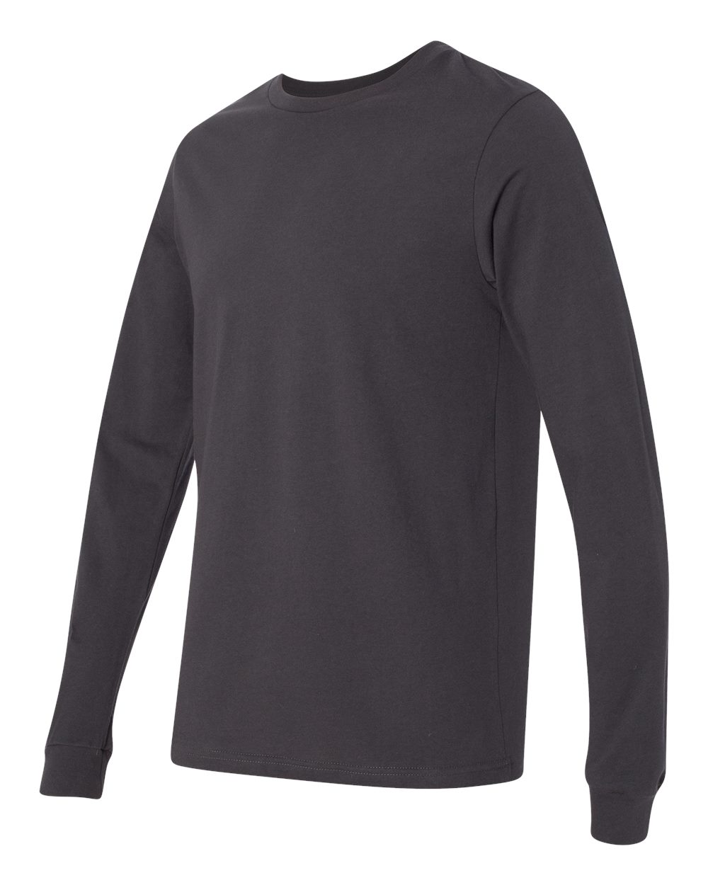 BELLA + CANVAS 3501, T-Shirts - Long Sleeve, Dark Grey