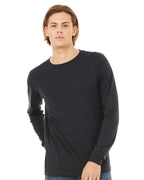 BELLA + CANVAS 3501, T-Shirts - Long Sleeve, Dark Grey
