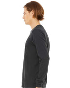 BELLA + CANVAS 3501, T-Shirts - Long Sleeve, Dark Grey