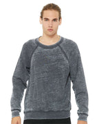 BELLA + CANVAS 3901, Fleece - Premium - Crew, Grey Acid Wash