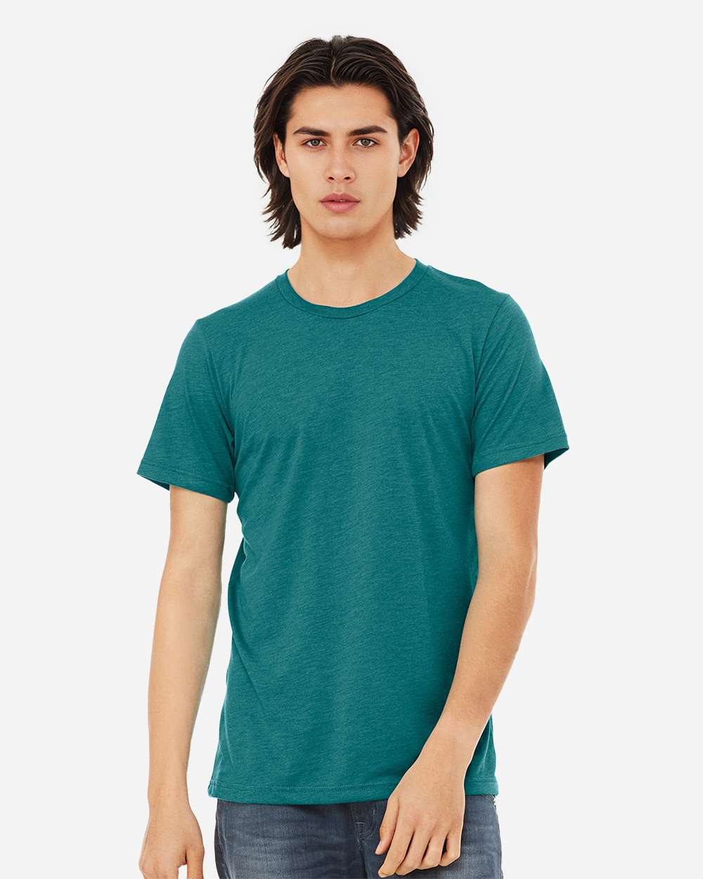BELLA + CANVAS 3413, T-Shirts - Premium, Teal Triblend