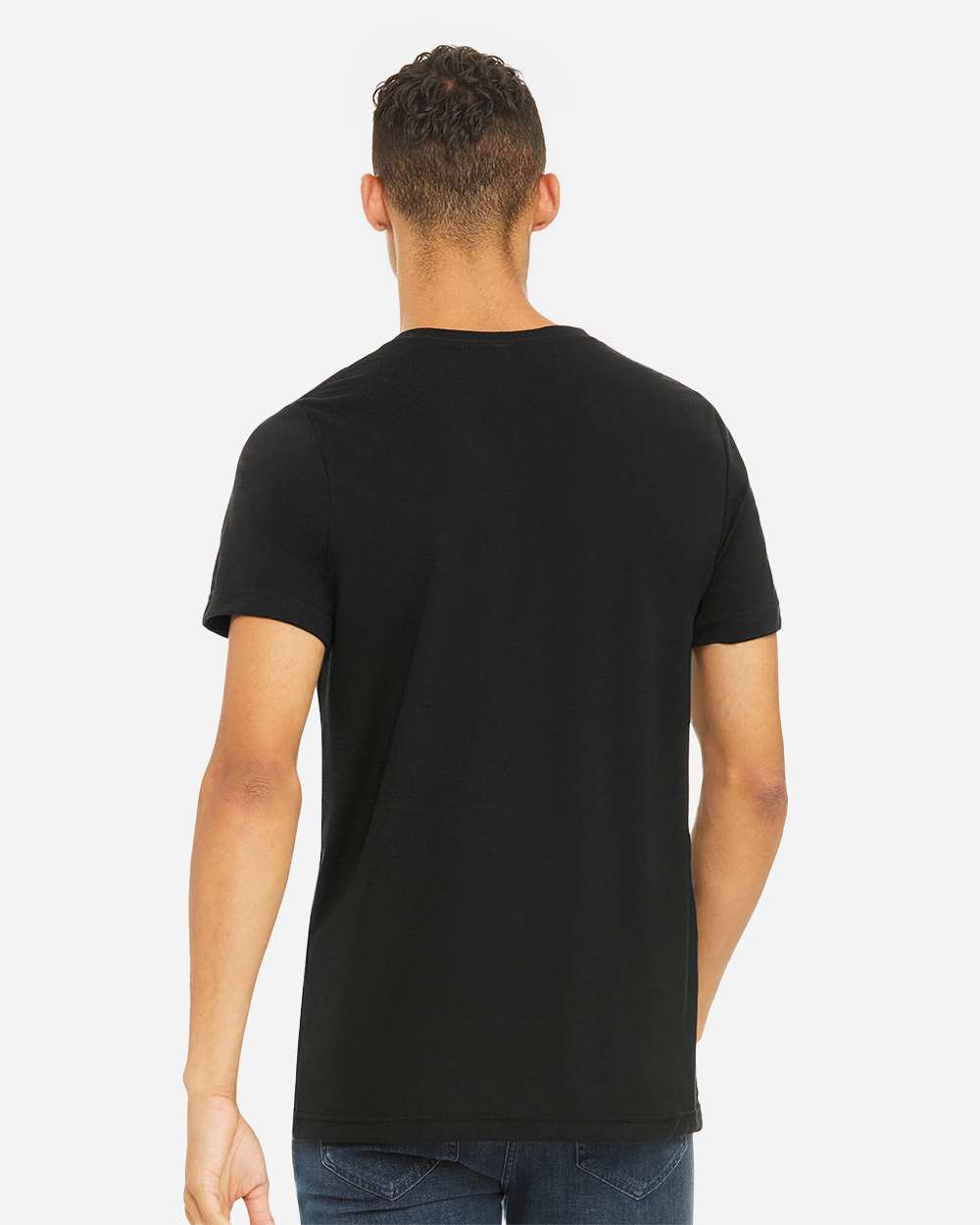 BELLA + CANVAS 3413, T-Shirts - Premium, Solid Black Triblend