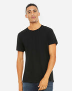 BELLA + CANVAS 3413, T-Shirts - Premium, Solid Black Triblend