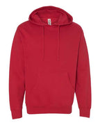 Independent Trading Co. SS4500, Unisex Midweight Hooded Sweatshirt, Red