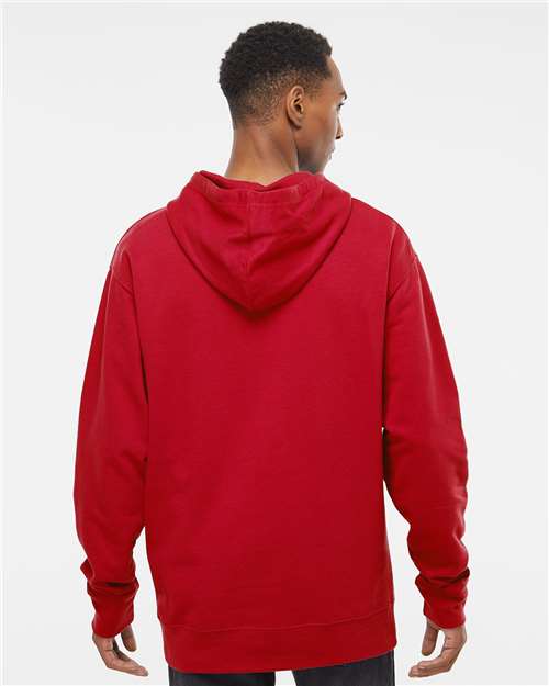 Independent Trading Co. SS4500, Unisex Midweight Hooded Sweatshirt, Red