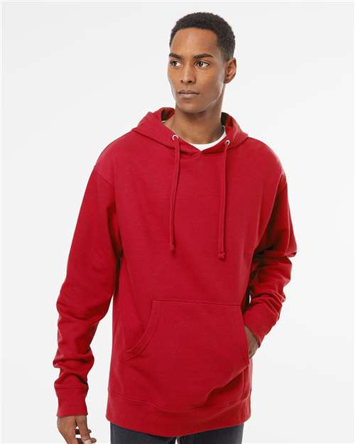 Independent Trading Co. SS4500, Unisex Midweight Hooded Sweatshirt, Red