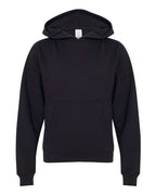 Independent Trading Co. SS4001Y, Youth Midweight Hooded Sweatshirt, Black