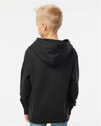 Independent Trading Co. SS4001Y, Youth Midweight Hooded Sweatshirt, Black