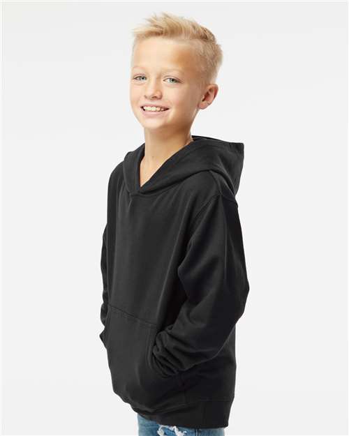 Independent Trading Co. SS4001Y, Youth Midweight Hooded Sweatshirt, Black