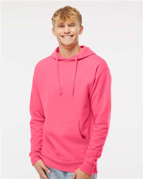 Independent Trading Co. SS4500, Unisex Midweight Hooded Sweatshirt, Neon Pink