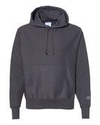 Champion S101, Unisex Reverse Weave Hooded Sweatshirt, Charcoal Heather