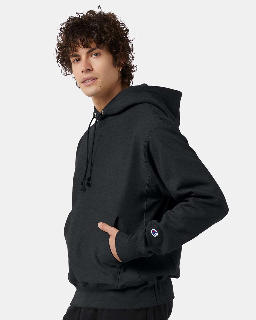 Champion S101, Unisex Reverse Weave Hooded Sweatshirt, Charcoal Heather