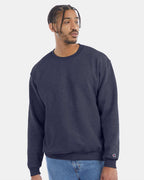 Champion S600, Unisex Powerblend Crewneck Sweatshirt, Navy Heather