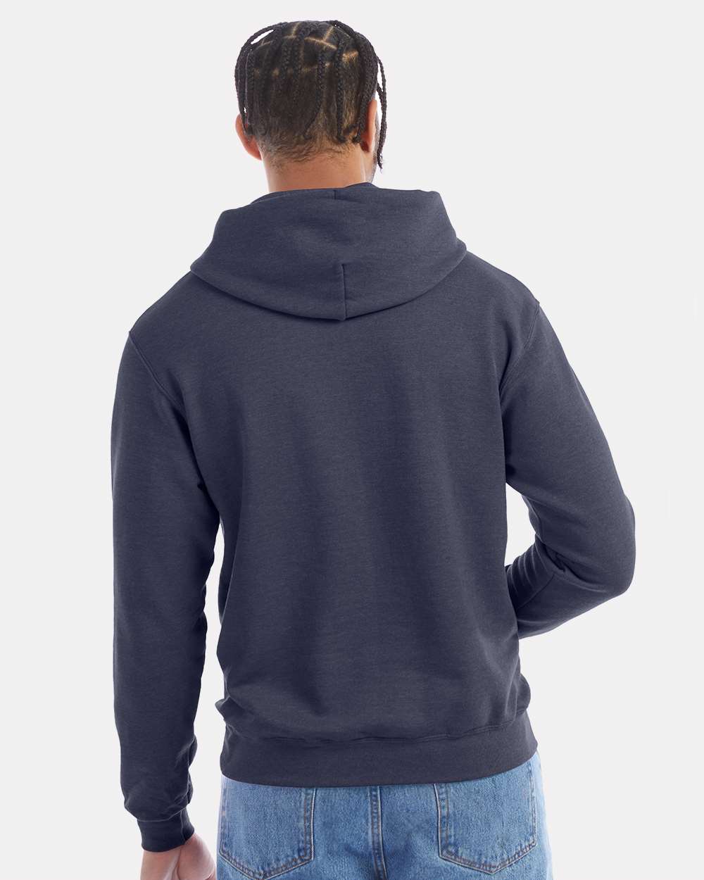 Champion S700, Unisex Powerblend Hooded Sweatshirt, Navy Heather