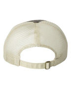 Valucap 2002, Contrast-stitch Mesh-back Cap, Charcoal/ Stone