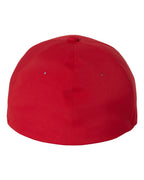 Flexfit 180, 3755 Delta Seamless Cap, Red
