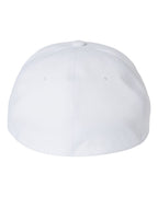 Flexfit 180, 3755 Delta Seamless Cap, White