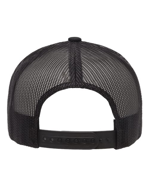 YP Classics 6606, Retro Trucker Cap, Black