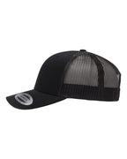 YP Classics 6606, Retro Trucker Cap, Black