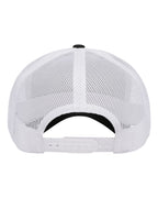 YP Classics 6606, Retro Trucker Cap, Black/ White