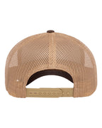 YP Classics 6606, Retro Trucker Cap, Brown/ Khaki