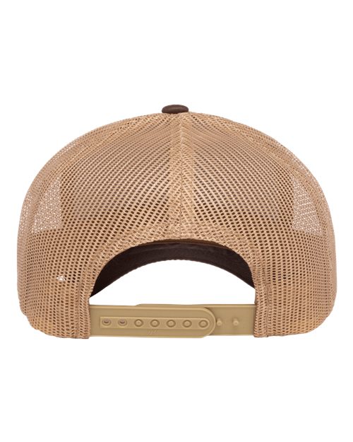 YP Classics 6606, Retro Trucker Cap, Brown/ Khaki