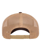 YP Classics 6606, Retro Trucker Cap, Brown/ Khaki