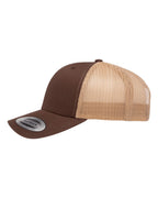 YP Classics 6606, Retro Trucker Cap, Brown/ Khaki