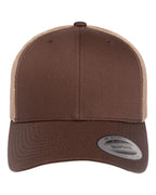 YP Classics 6606, Retro Trucker Cap, Brown/ Khaki