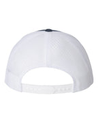 YP Classics 6606, Retro Trucker Cap, Navy/ White