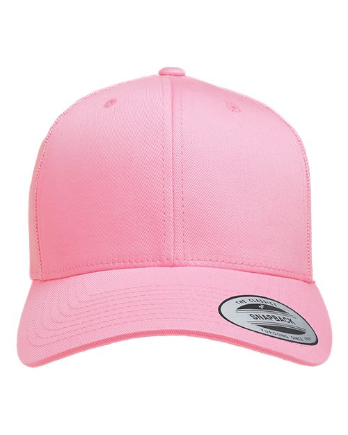 YP Classics 6606, Retro Trucker Cap, Pink