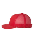 YP Classics 6606, Retro Trucker Cap, Red