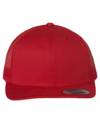 YP Classics 6606, Retro Trucker Cap, Red