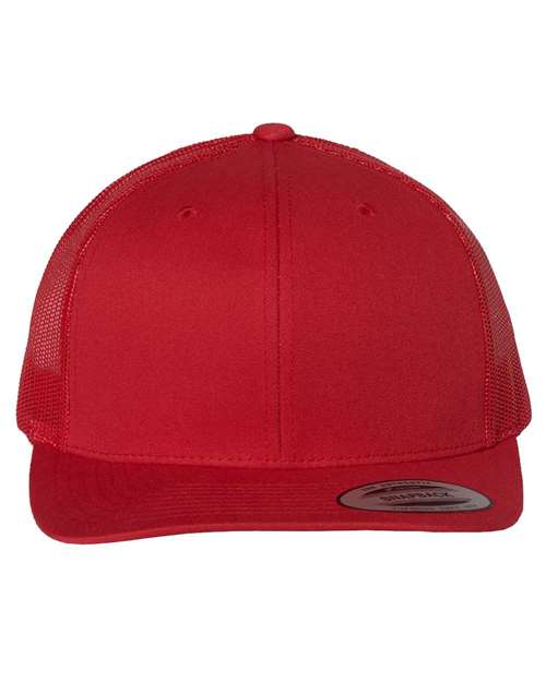 YP Classics 6606, Retro Trucker Cap, Red