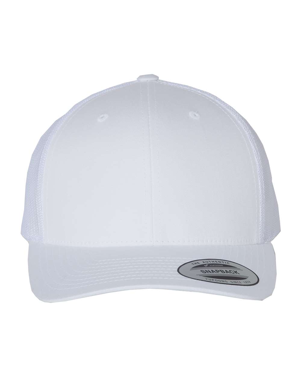 YP Classics 6606, Retro Trucker Cap, White