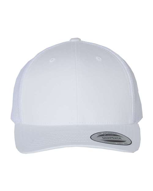 YP Classics 6606, Retro Trucker Cap, White