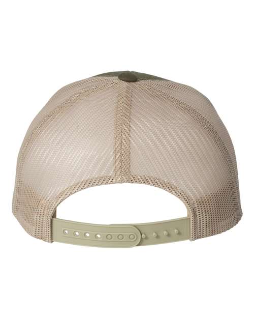 YP Classics 6606, Retro Trucker Cap, Moss/ Khaki