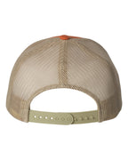 YP Classics 6606, Retro Trucker Cap, Rustic Orange/ Khaki