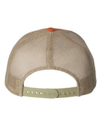 YP Classics 6606, Retro Trucker Cap, Rustic Orange/ Khaki