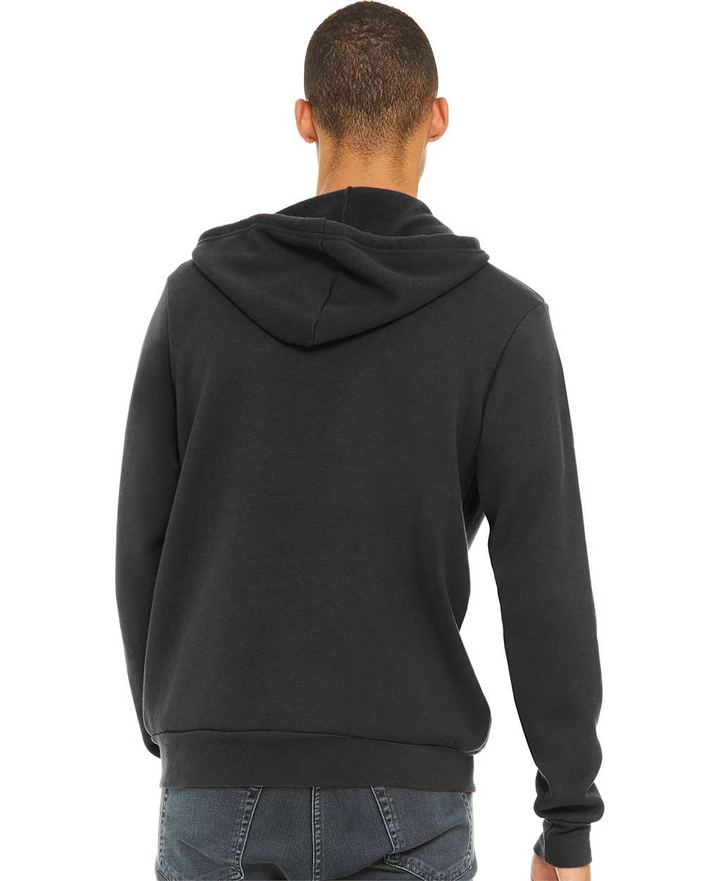 BELLA + CANVAS 3739, Fleece - Premium - Hood, Dark Grey