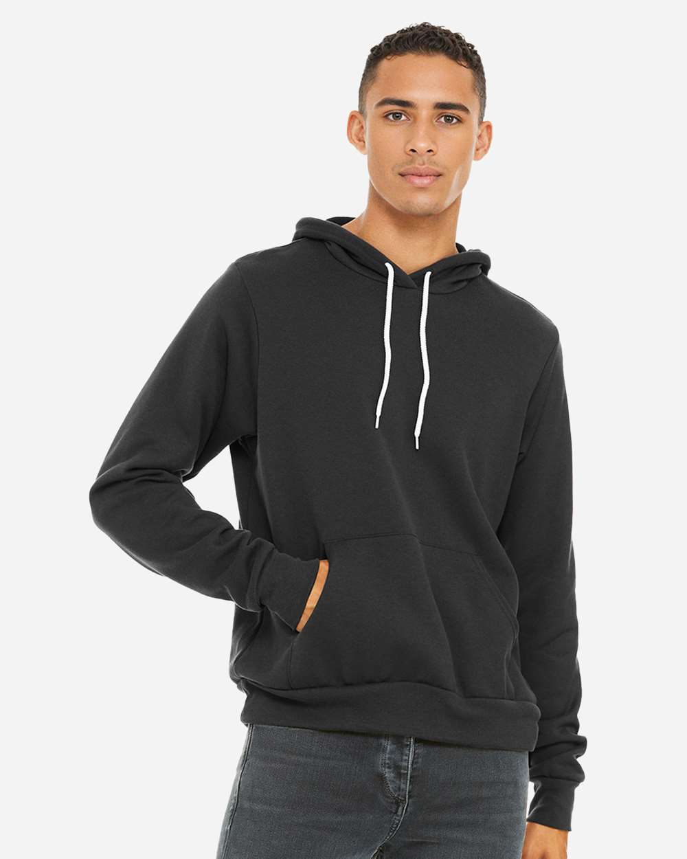 BELLA + CANVAS 3719, Fleece - Premium - Hood, Dark Grey