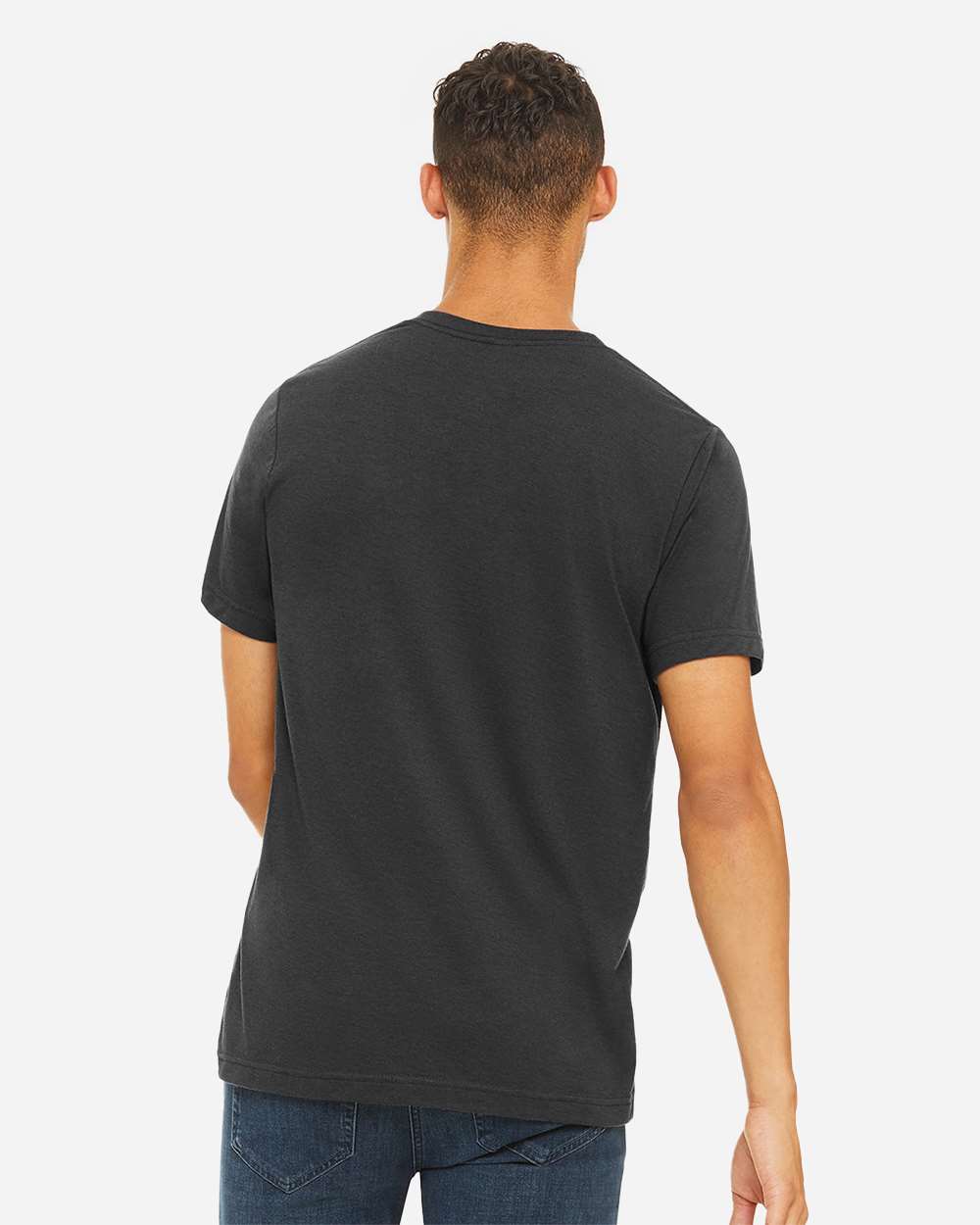 BELLA + CANVAS 3413, T-Shirts - Premium, Solid Dark Grey Triblend